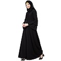 Designer Black Umbrella abaya with bell sleeves Designer Black Umbrella abaya with bell sleeves